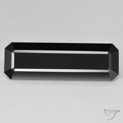 11.81ct Naturel Schorl Tourmaline, Taille émeraude, Opaque