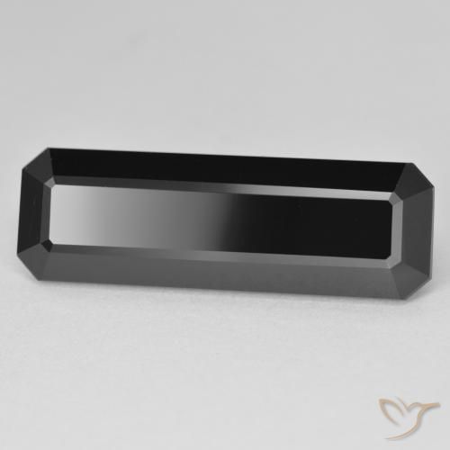 Tourmaline Schorl naturelle Octogone / coupe Émeraude, 11.81 ct, Opaque