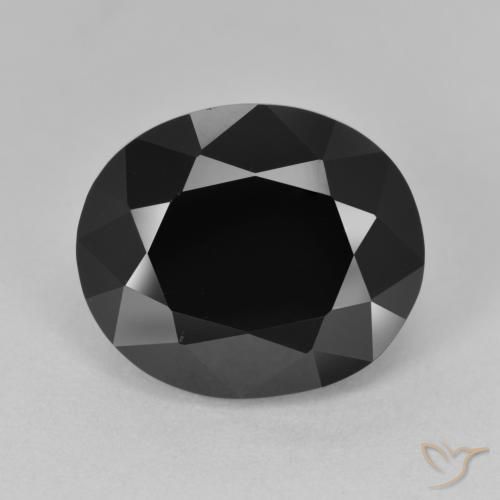 Tourmaline Schorl naturelle ovale, 9.87 ct, Opaque