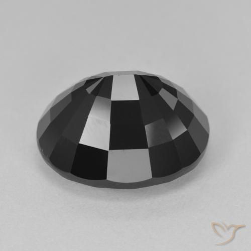 Tourmaline Schorl naturelle ovale, 9.87 ct, Opaque