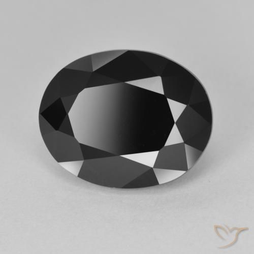 Tourmaline Schorl naturelle ovale, 8.47 ct, Opaque