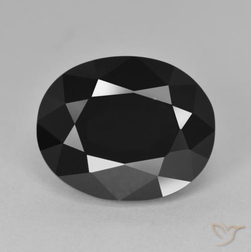 13.06ct Naturel Schorl Tourmaline, ovale, Opaque