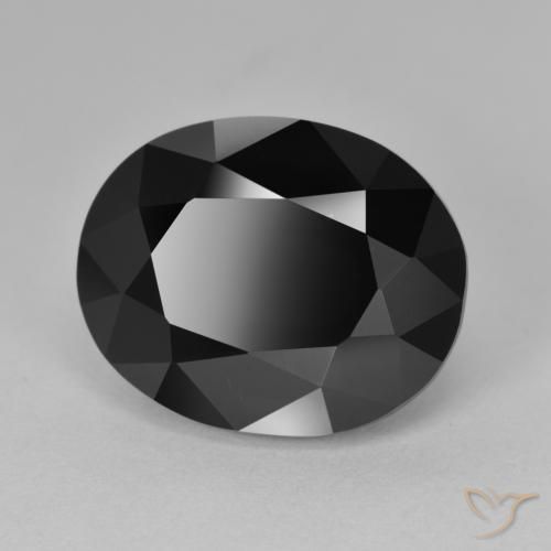 Tourmaline Schorl naturelle ovale, 13.06 ct, Opaque