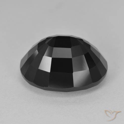 Tourmaline Schorl naturelle ovale, 13.06 ct, Opaque