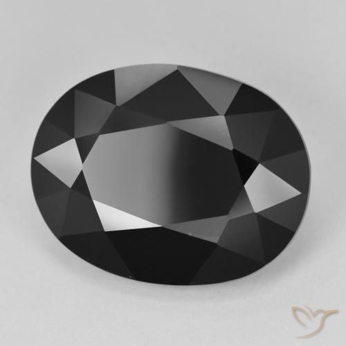 Tourmaline Schorl naturelle ovale, 16.78 ct, Opaque