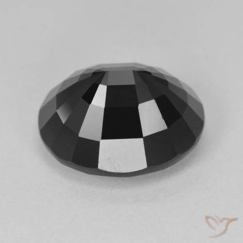Tourmaline Schorl naturelle ovale, 7.62 ct, Opaque