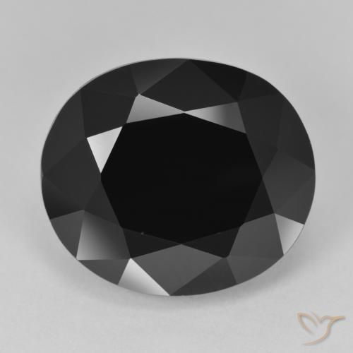 Tourmaline Schorl naturelle ovale, 16.89 ct, Opaque