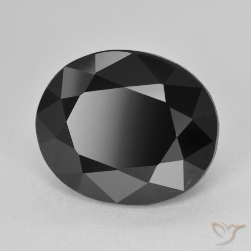 Tourmaline Schorl naturelle ovale, 10.39 ct, Opaque