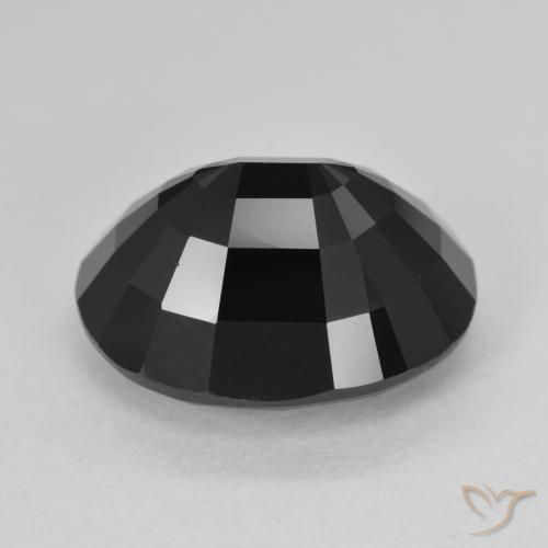 Tourmaline Schorl naturelle ovale, 10.39 ct, Opaque