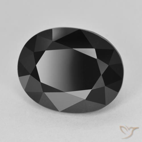 Tourmaline Schorl naturelle ovale, 9.93 ct, Opaque