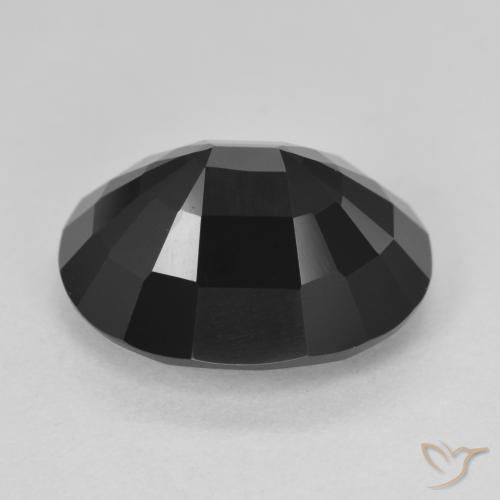 Tourmaline Schorl naturelle ovale, 9.93 ct, Opaque