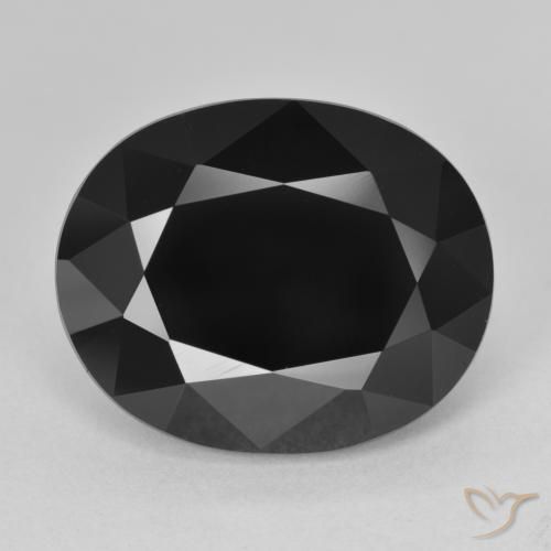 13.74ct Naturel Schorl Tourmaline, ovale, Opaque
