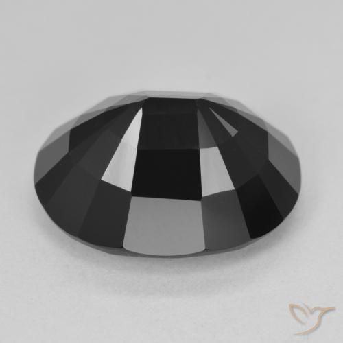 Tourmaline Schorl naturelle ovale, 13.74 ct, Opaque