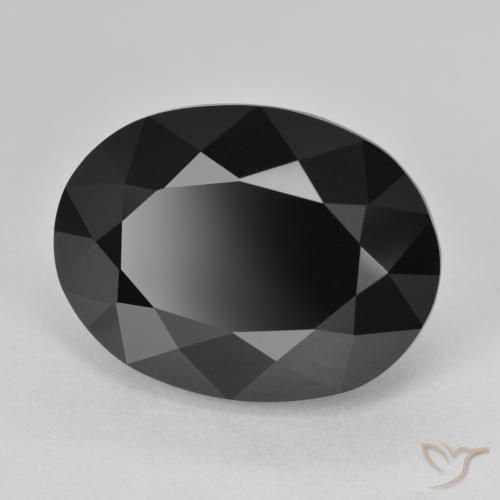 Tourmaline Schorl naturelle ovale, 17.65 ct, Opaque