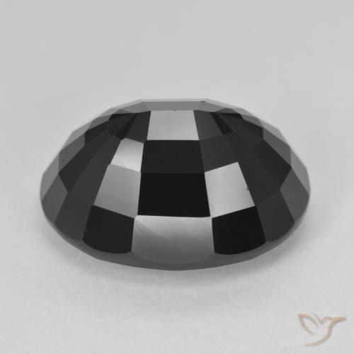 Tourmaline Schorl naturelle ovale, 17.65 ct, Opaque