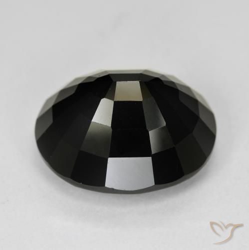 Tourmaline Schorl naturelle ovale, 14.93 ct, Opaque