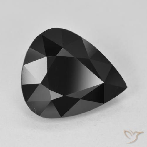 7.95ct Naturel Schorl Tourmaline, En forme de poire, Opaque
