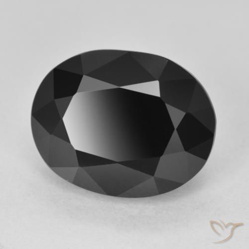 Tourmaline Schorl naturelle ovale, 10.32 ct, Opaque