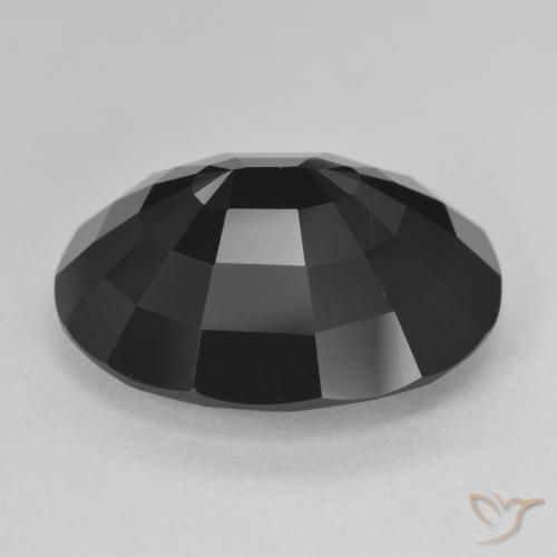 Tourmaline Schorl naturelle ovale, 19.60 ct, Opaque