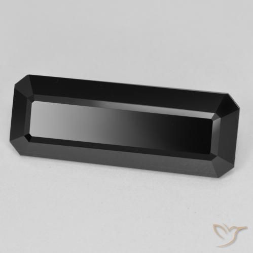 Tourmaline Schorl naturelle Octogone / coupe Émeraude, 11.82 ct, Opaque