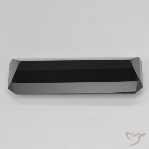 Tourmaline Schorl naturelle Octogone / coupe Émeraude, 11.82 ct, Opaque