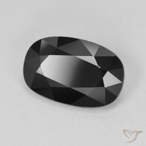 Tourmaline Schorl naturelle ovale, 5.22 ct, Opaque