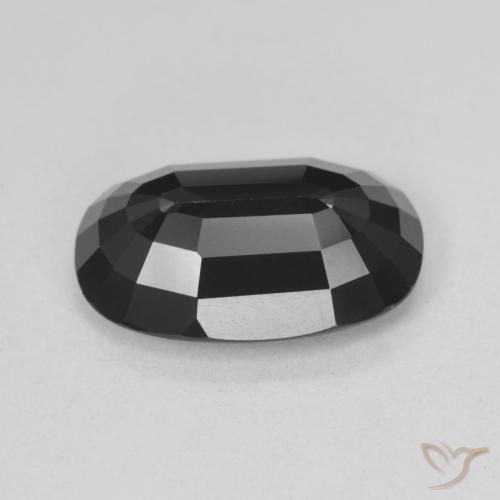 Tourmaline Schorl naturelle ovale, 5.22 ct, Opaque