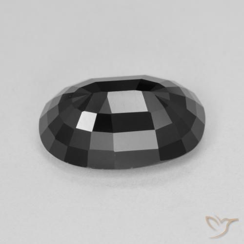 Tourmaline Schorl naturelle ovale, 6.96 ct, Opaque
