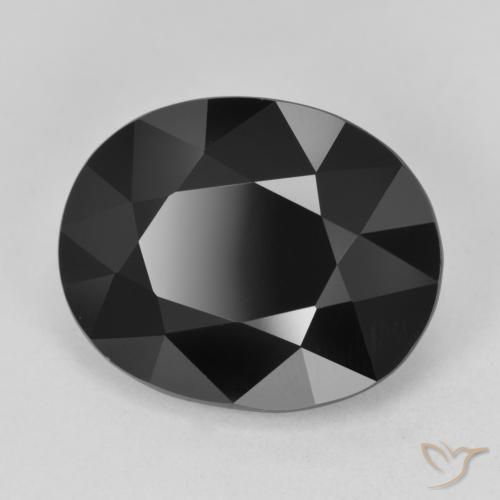 Tourmaline Schorl naturelle ovale, 12.07 ct, Opaque