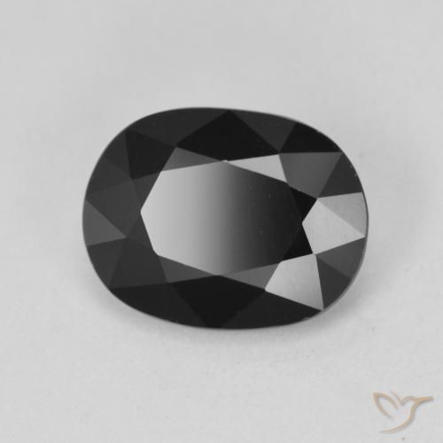 Tourmaline Schorl naturelle Coupe ovale, 3.86 ct, Opaque