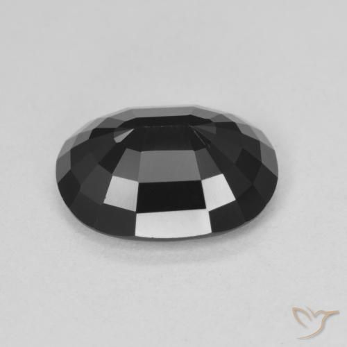 Tourmaline Schorl naturelle Coupe ovale, 3.86 ct, Opaque