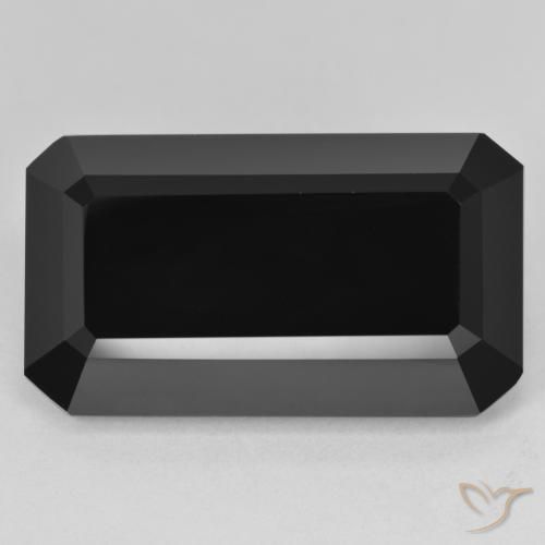 26.55ct Naturel Schorl Tourmaline, Taille émeraude, Opaque