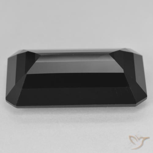 Tourmaline Schorl naturelle Octogone / coupe Émeraude, 26.55 ct, Opaque