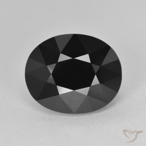 6.69ct Naturel Schorl Tourmaline, ovale, Opaque