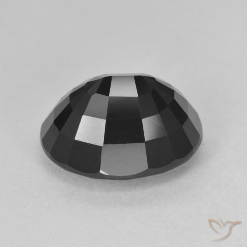 Tourmaline Schorl naturelle ovale, 6.69 ct, Opaque