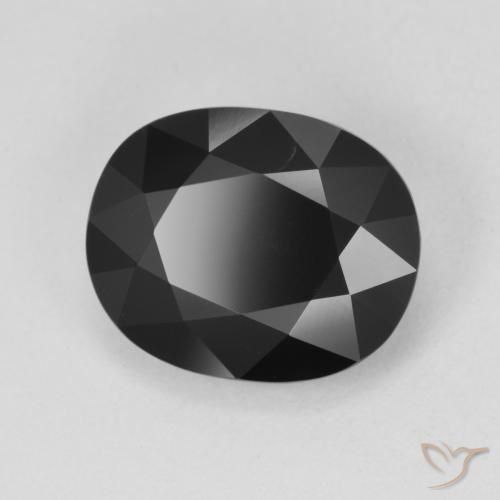 Tourmaline Schorl naturelle ovale, 5.15 ct, Opaque