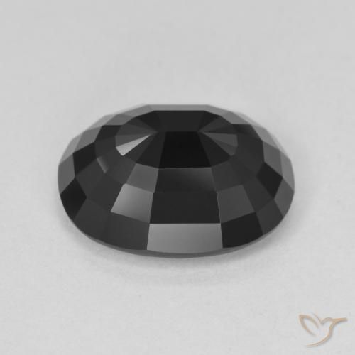 Tourmaline Schorl naturelle ovale, 5.15 ct, Opaque