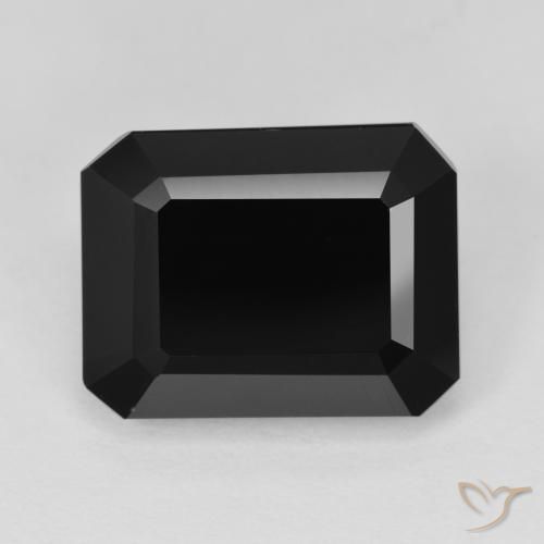9.55ct Naturel Schorl Tourmaline, Taille émeraude, Opaque