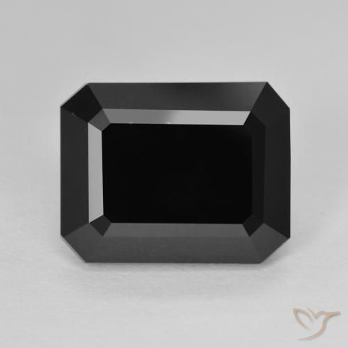 10.23ct Naturel Schorl Tourmaline, Taille émeraude, Opaque