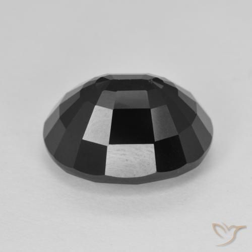 Tourmaline Schorl naturelle ovale, 7.19 ct, Opaque