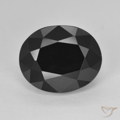 7.44ct Naturel Schorl Tourmaline, ovale, Opaque