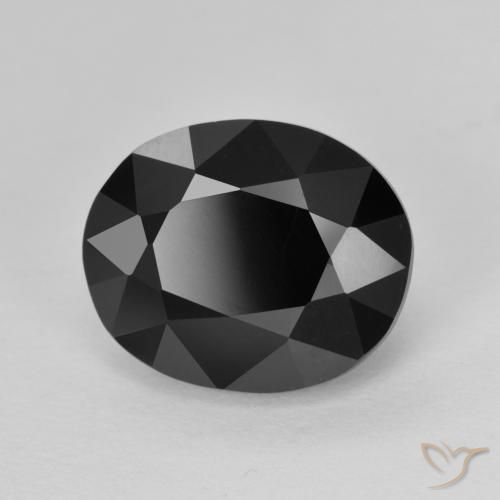 Tourmaline Schorl naturelle ovale, 5.88 ct, Opaque