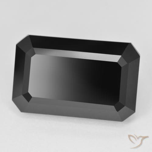 Tourmaline Schorl naturelle Octogone / coupe Émeraude, 23.09 ct, Opaque