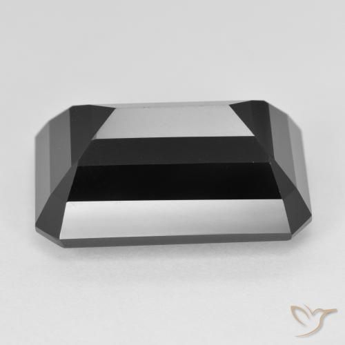 Tourmaline Schorl naturelle Octogone / coupe Émeraude, 23.09 ct, Opaque