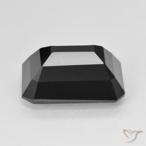 Tourmaline Schorl naturelle Octogone / coupe Émeraude, 8.93 ct, Opaque