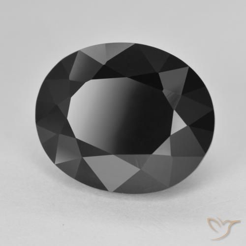 Tourmaline Schorl naturelle ovale, 14.00 ct, Opaque