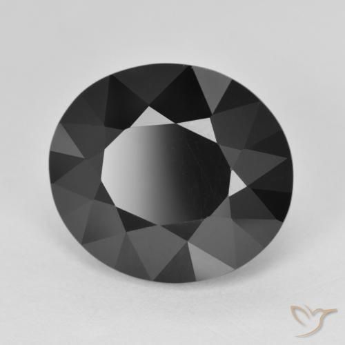 Tourmaline Schorl naturelle ovale, 11.27 ct, Opaque