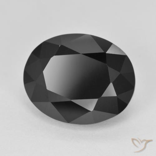 Tourmaline Schorl naturelle ovale, 9.85 ct, Opaque