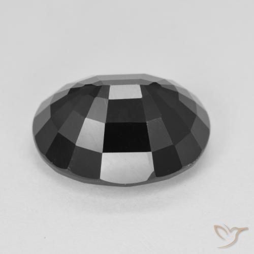 Tourmaline Schorl naturelle ovale, 9.85 ct, Opaque