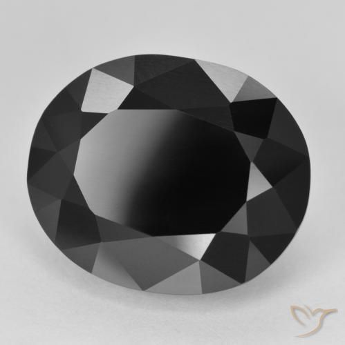 Tourmaline Schorl naturelle ovale, 20.06 ct, Opaque
